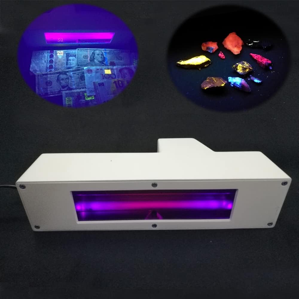 Longwave & Shortwave UV Lamps 254nm 365nm Minerals Phosphor Detector 16W Dual UVA UVC Blacklight Lights