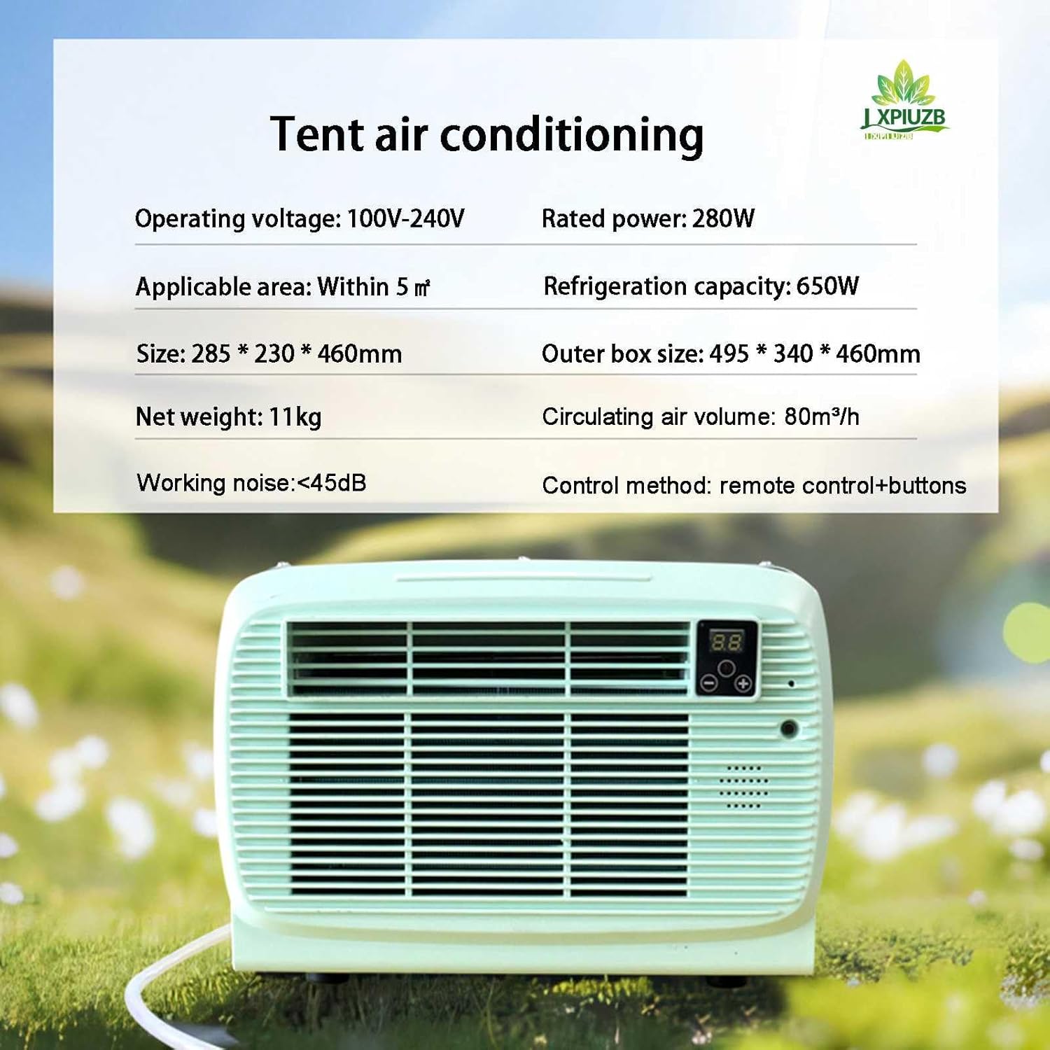 Mini Portable Air Conditioners,2200btu Indoor Air Conditioner 650w Cooling With Dehumidification,Fast Cooling Tent Air Conditioner
