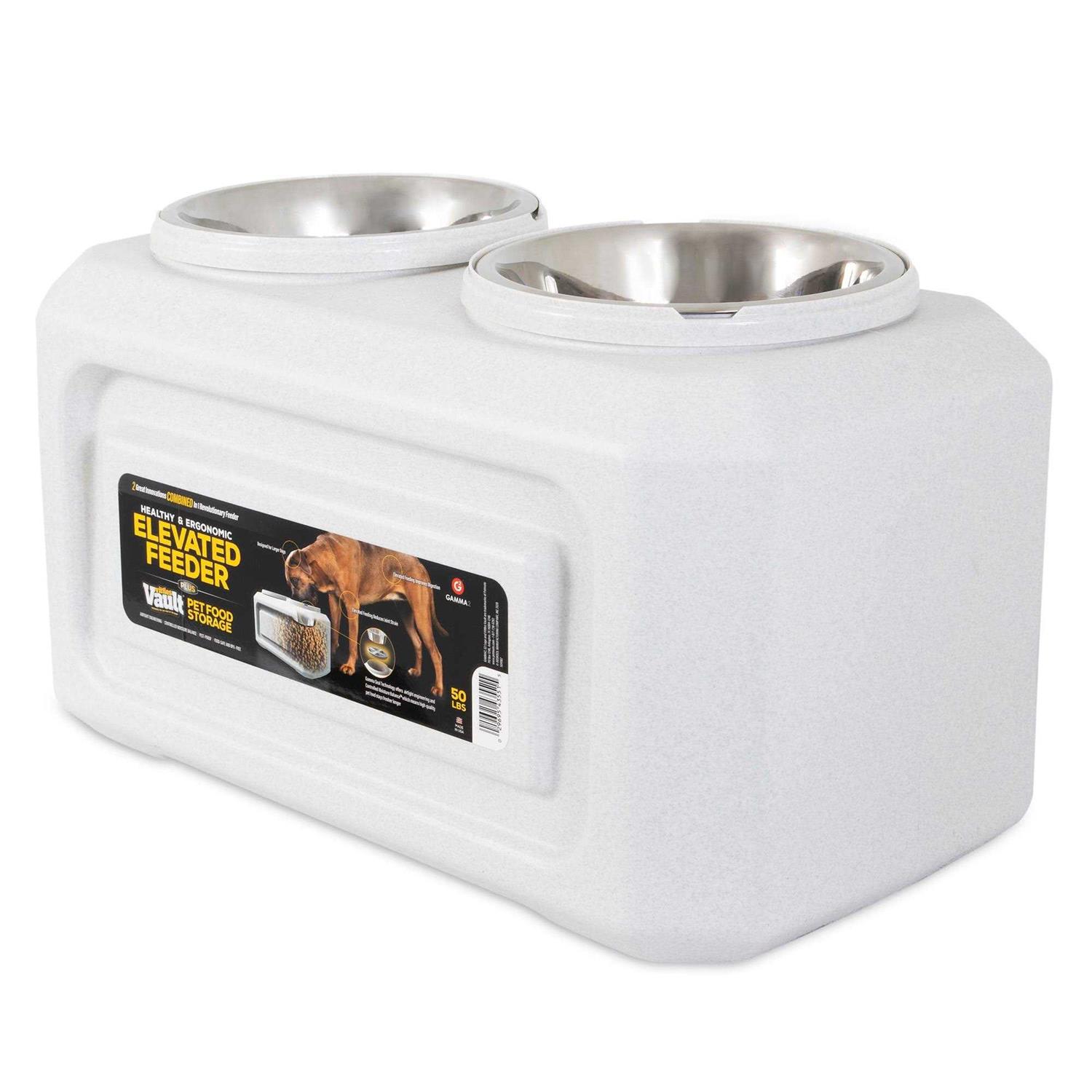 Gamma2 Elevated Dog Feeder with Storage - Pet Supplies online store