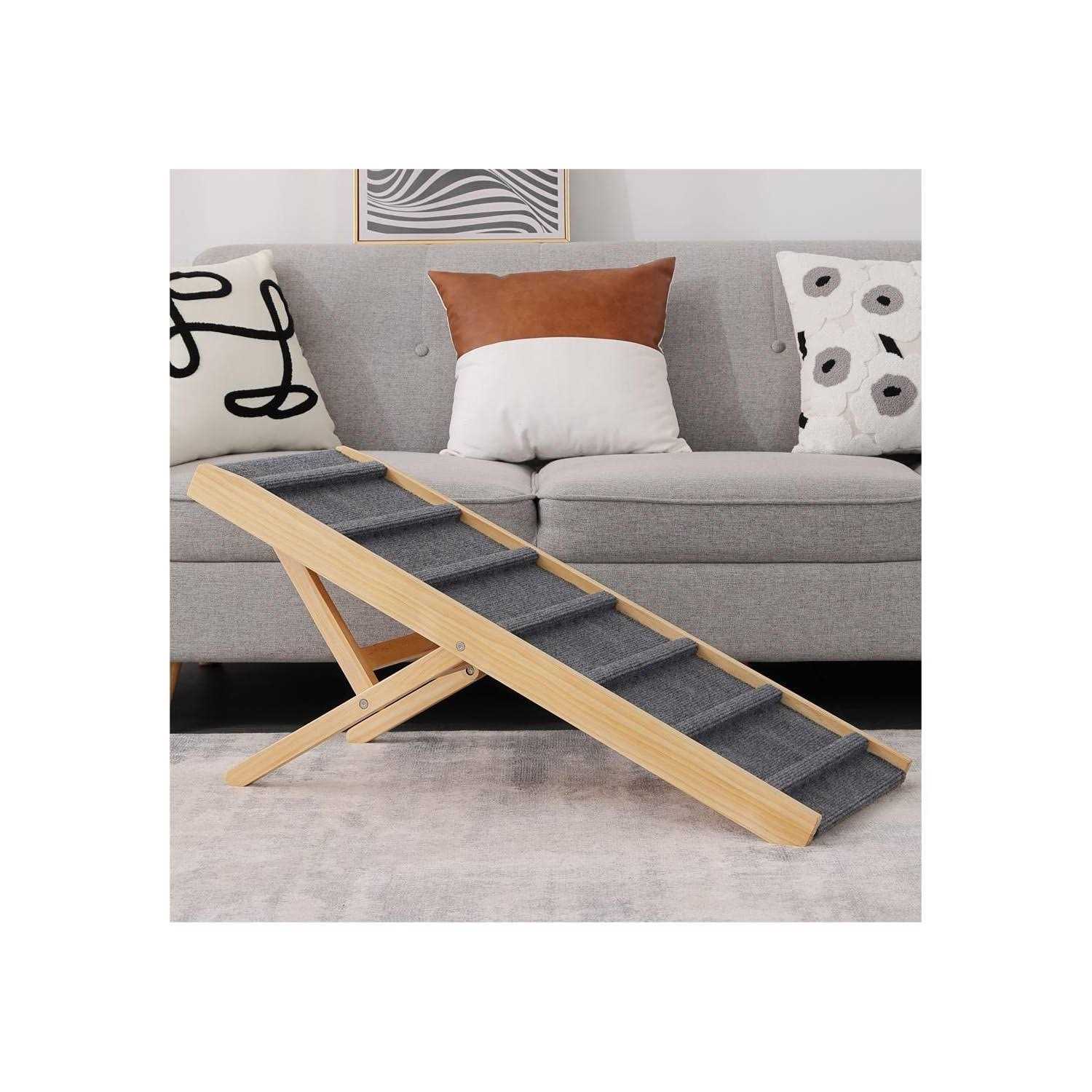 Smilebaby Large Dog Pet Ramp Stairs for Bed Car Truck Couch SUV,Dog Pet Ramp for Small Large Dogs Pets to Get on High Bed Truck Couch Sofa - Pet Supplies online store