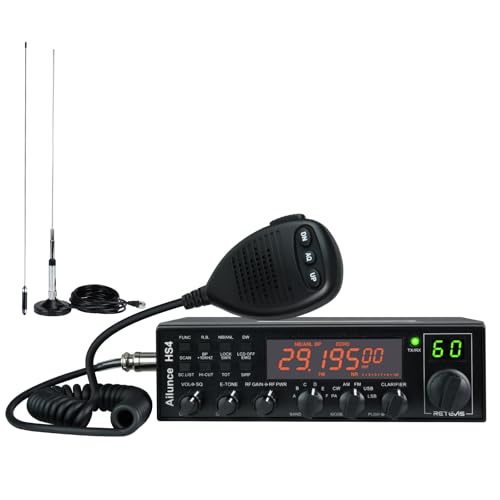 Retevis Ailunce HS4 10 Meter Radio, High Power SSB Ham Radio Base Station, CW/SSB/AM/FM/PA Mode, Noise Reduction, Dual Watch, SWR Protection, Amateur Mobile Radio Transceiver for Emergency Response