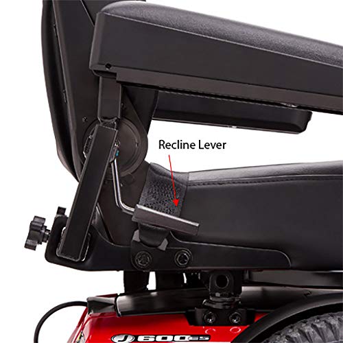 Pride Jazzy 600 ES Electric Wheelchair with Inside Delivery and Setup Option (Curbside Delivery, 20"Wx18"-20"D Captain Seat)