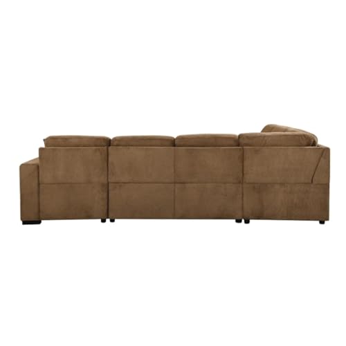 Oversized Sectional Sofa with Storage Chaise, U Shaped Sectional Couch for Large Space Dorm Apartment