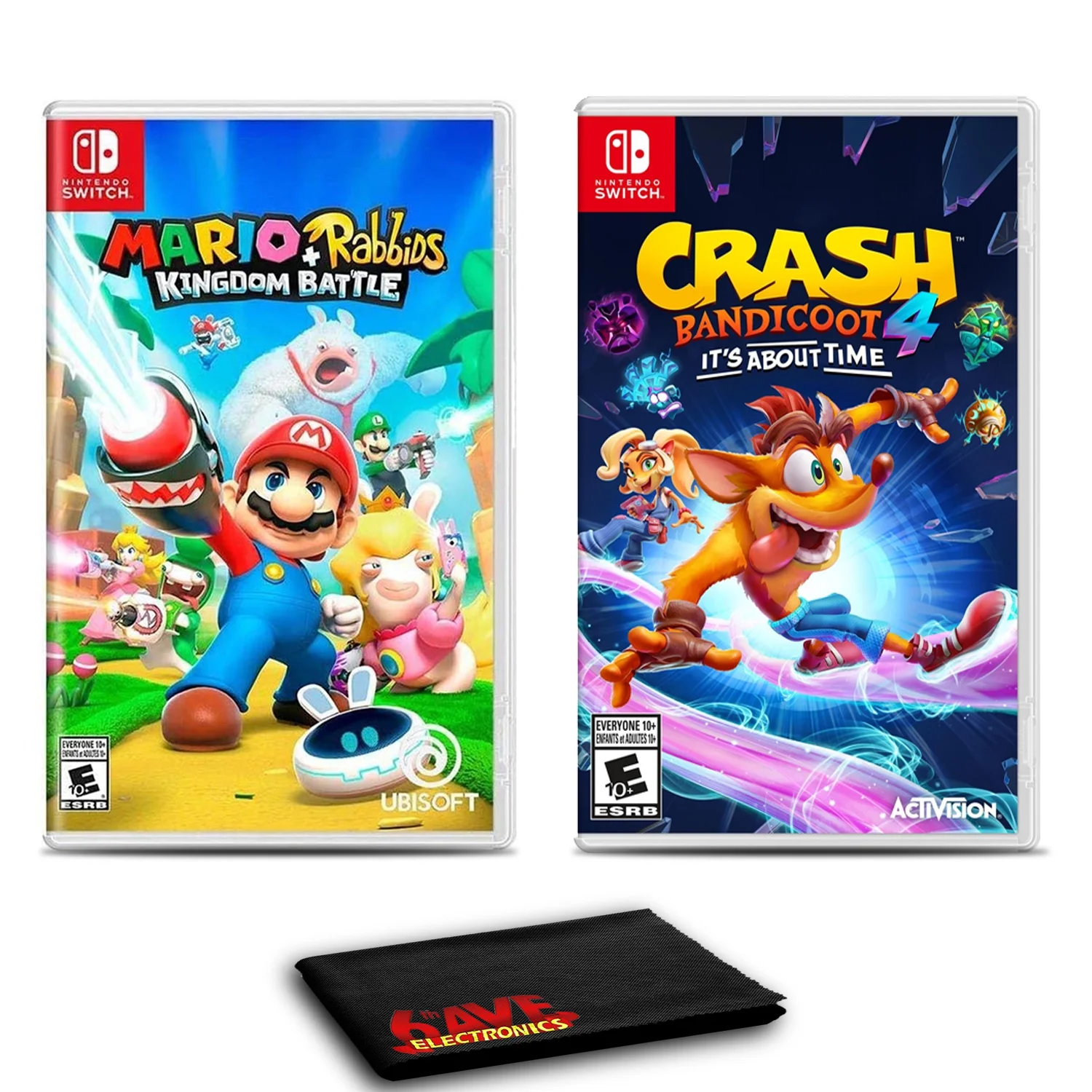 Mario + Rabbids: Kingdom Battle and Crash Bandicoot 4: It's About Time, Nintendo Switch, HACPBAANA-23