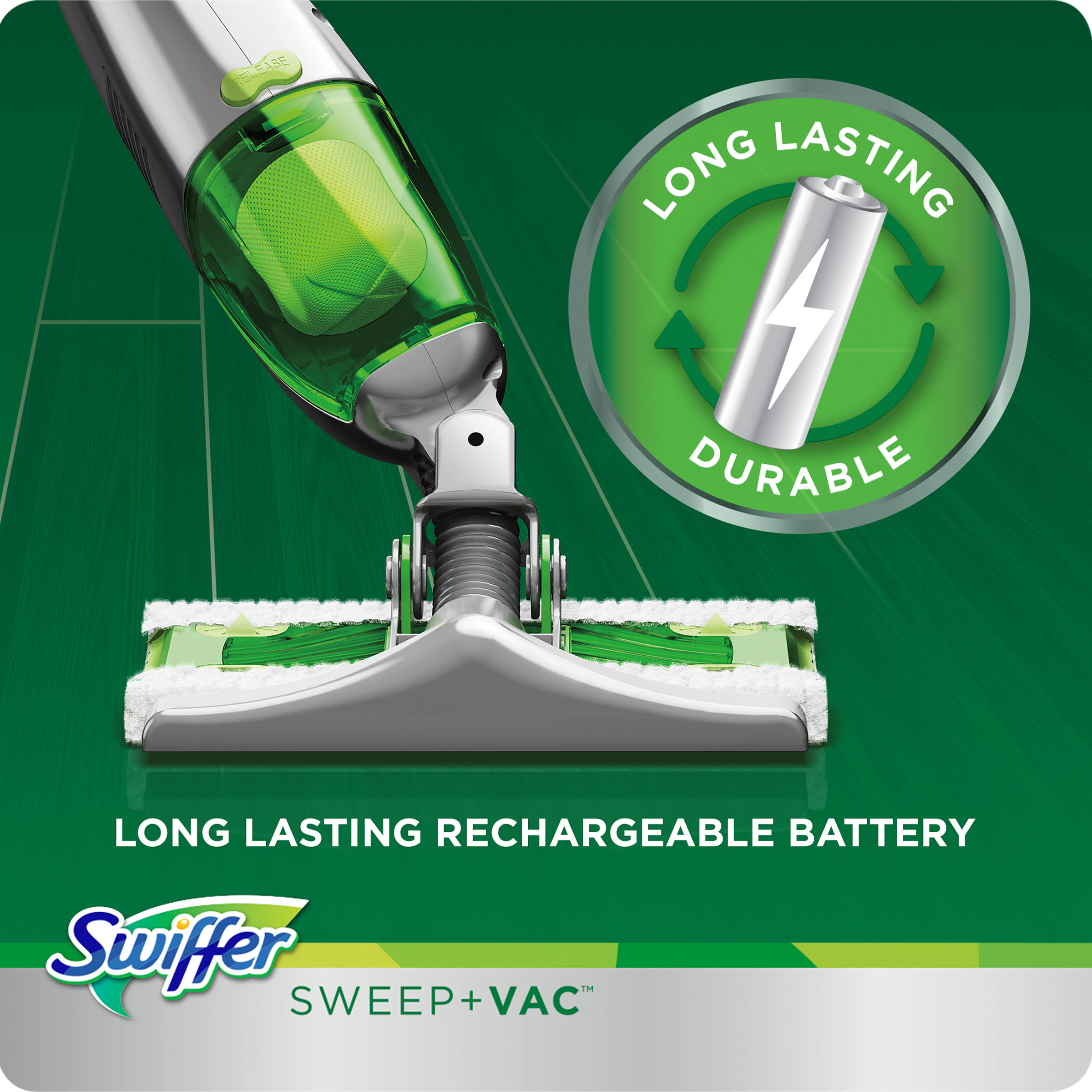 Swiffer Sweep + VAC Pet Cordless Vacuum Kit, Rechargeable Vacuum Sweeper - Each