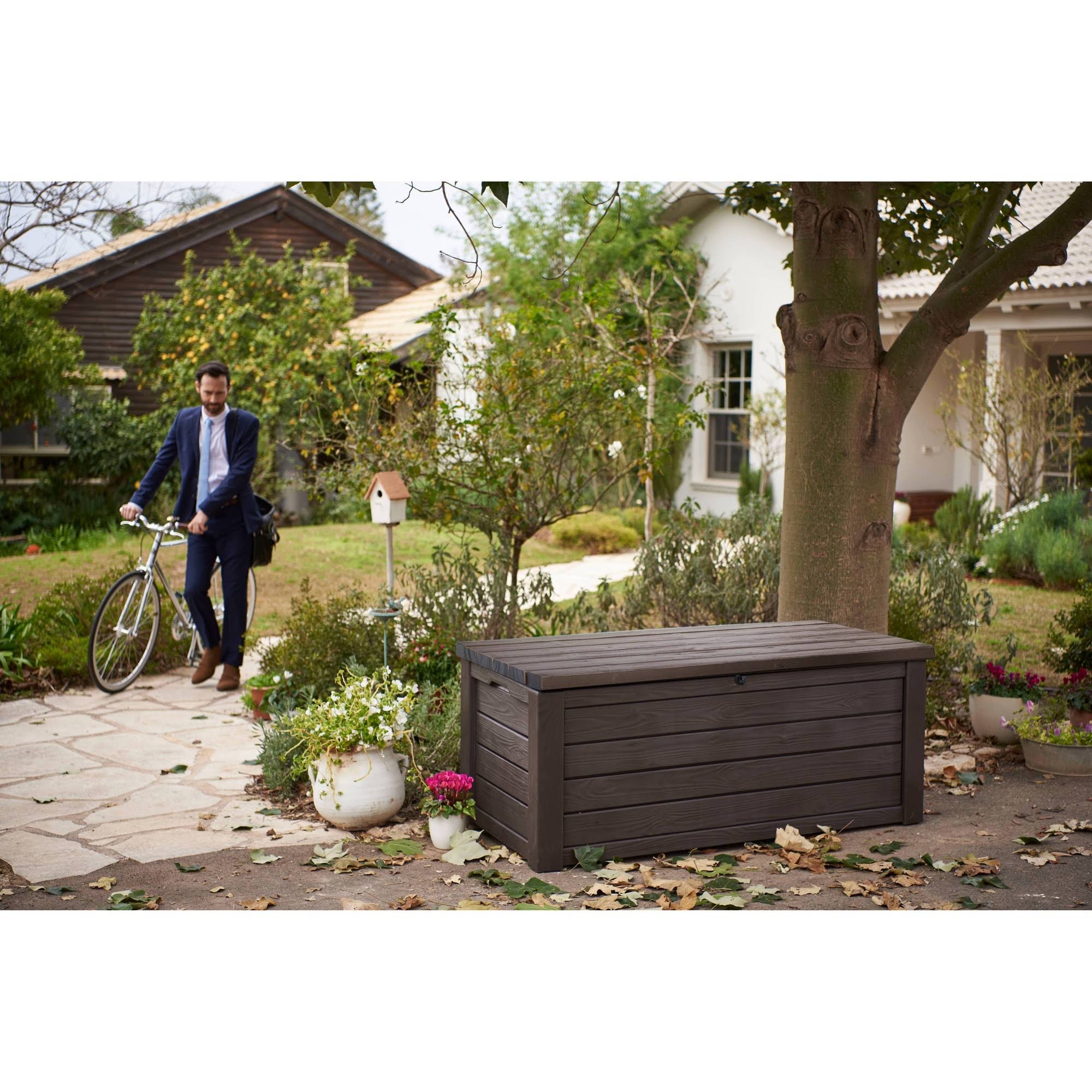 Keter Eastwood 150 gal. Resin Deck Box, Brown