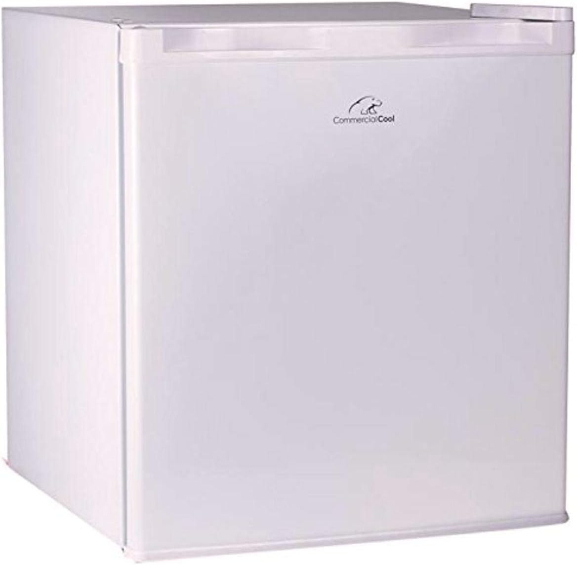 Commercial Cool CCR16W Compact Single Door Refrigerator and Freezer, 1.6 Cu. Ft. Mini Fridge, White
