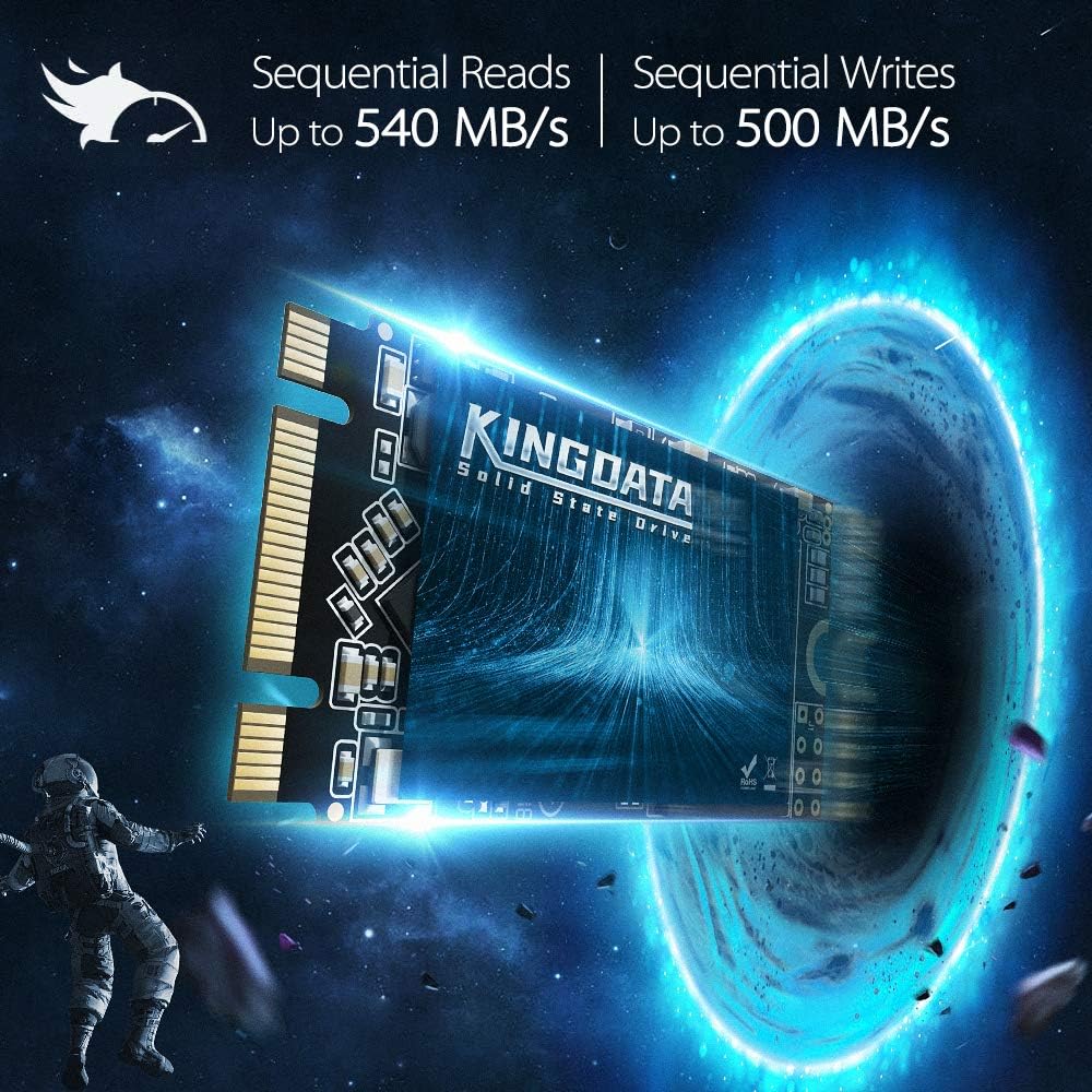 Kingdata M.2 2242 SSD 2TB Ngff Internal Solid State Drive High-Performance Hard Drive for Desktop Laptop SATA III 6Gb/s Includes SSD (2TB, M.2 2242)