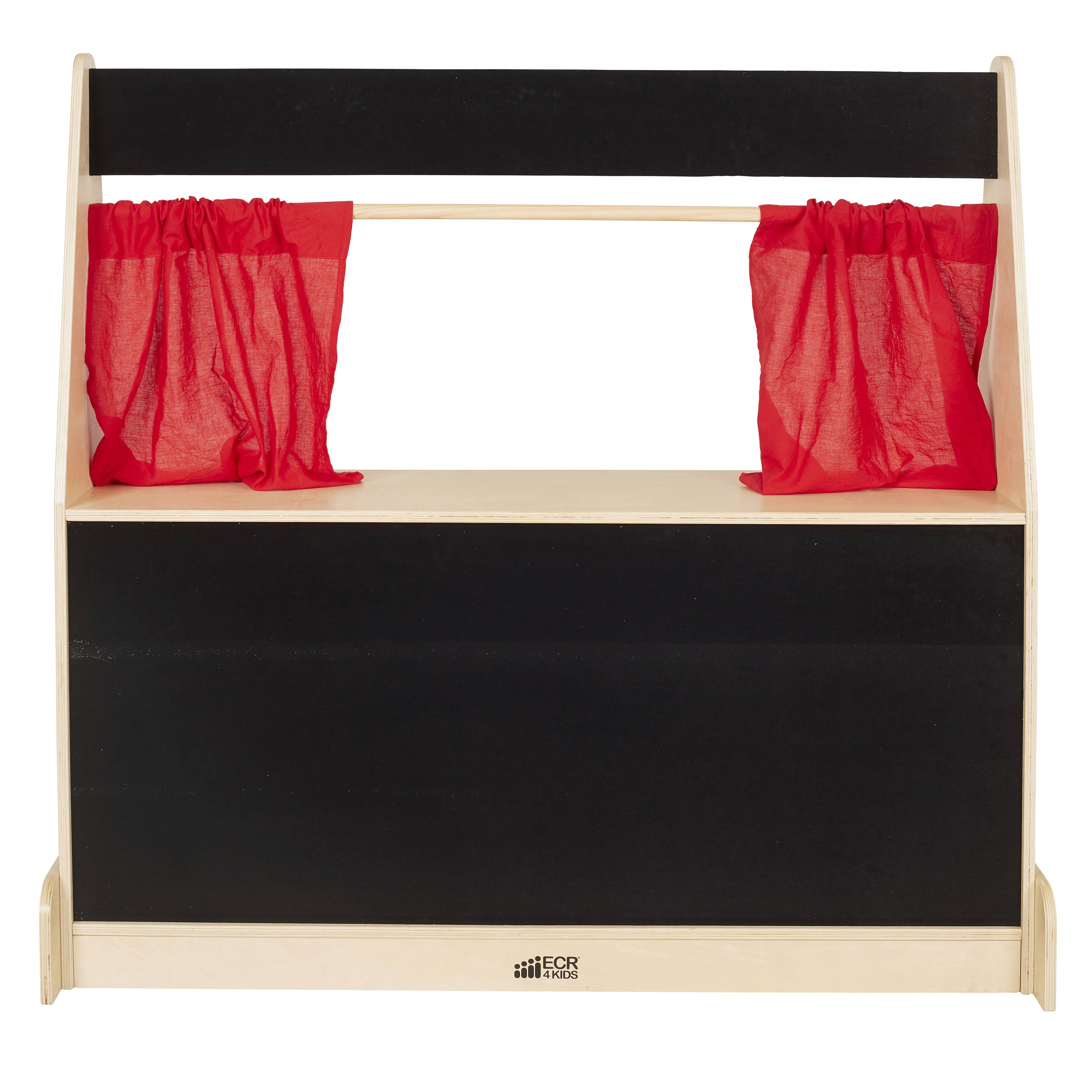 ECR4Kids - Puppet Theater - Flannel - black, wood
