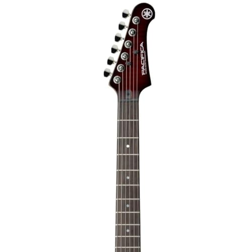 YAMAHA 6 String Solid-Body Electric Guitar, Right, Translucent Black, 612VII (PAC612VIIFM TBL)