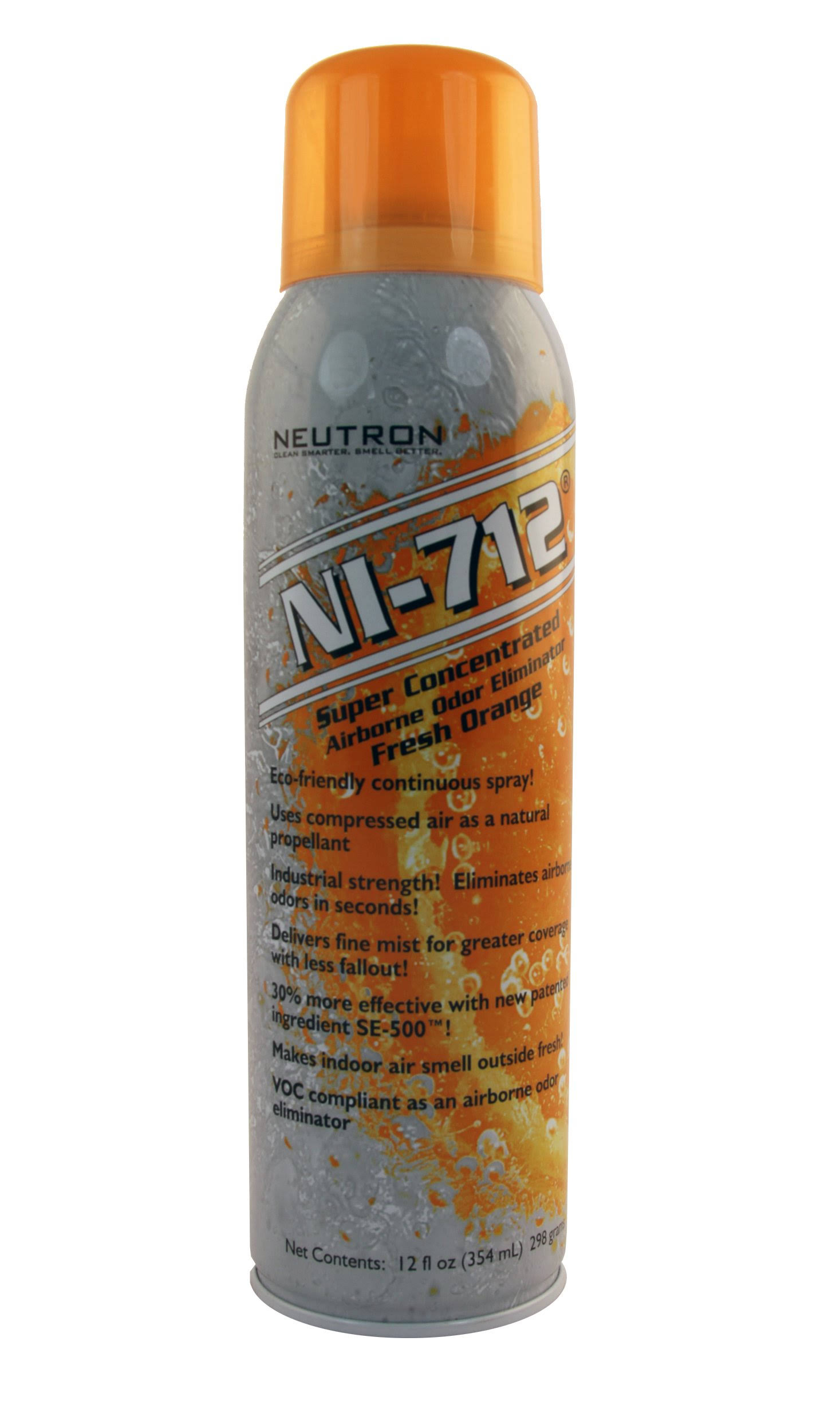 NI-712 Odor Eliminator, Orange Continuous Spray, 9 Cans