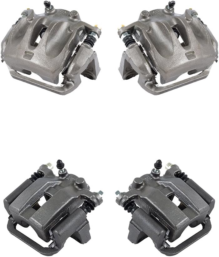 Callahan CCK07117 [4] FRONT + REAR Semi-Loaded Premium Original Calipers + Hardware [fit Chevrolet GMC]