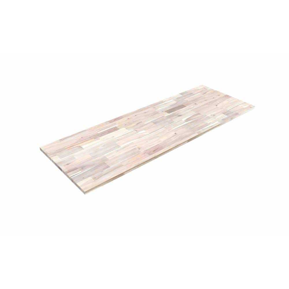 Interbuild Acacia 6 ft. L x 25 in. D x 1.5 in. T Butcher Block Countertop Stain