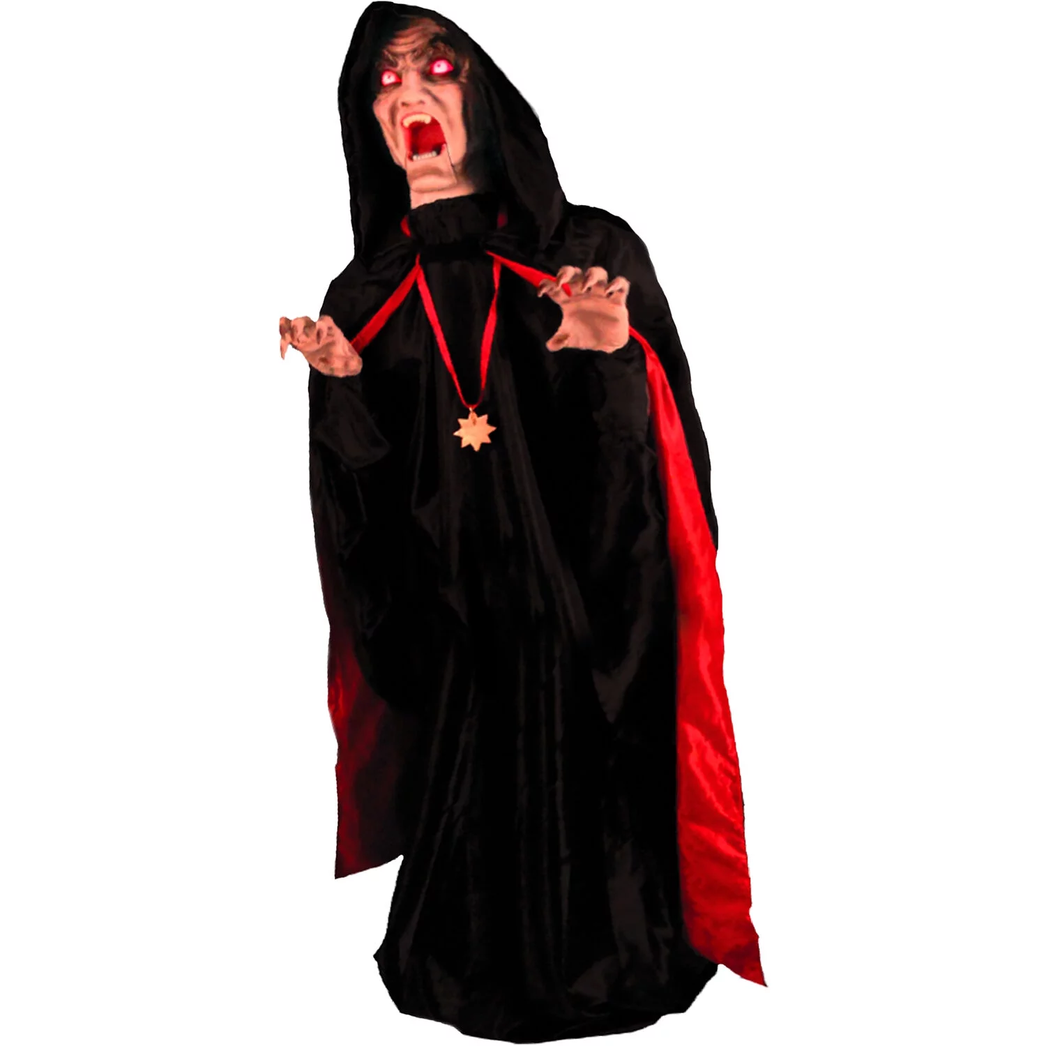 Haunted Hill Farm Vampire Animatronic with Lights and Sound