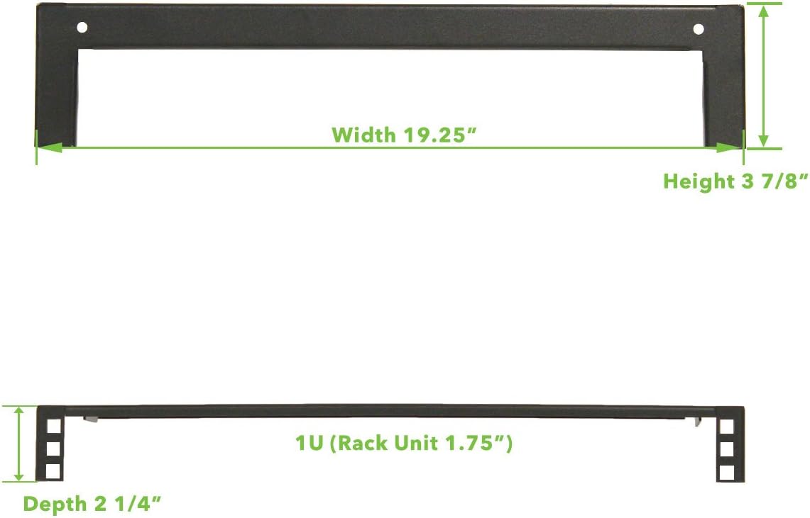 NavePoint 4U 19 Inch Vertical Wall Mount Rack Wall Mountable Server Rack w/Hardware Black