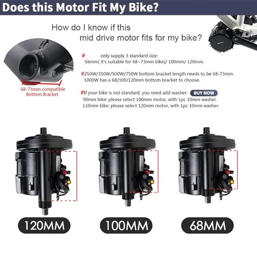 BAFANG BBSHD 48V/52V 500W 750W 1000W Mid Drive Kit with Battery Optional BBS01 BBS02 8FUN DIY Conversion Kit with LCD Display & Chainring Mountain Bike, Road Bike