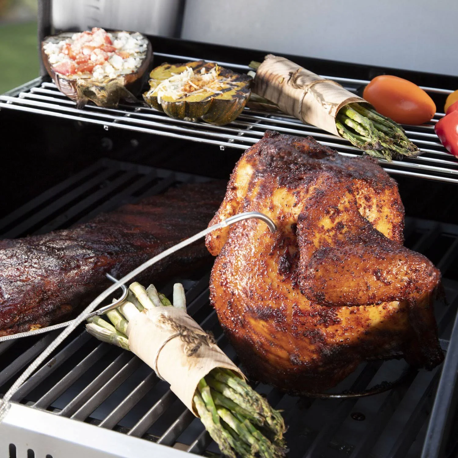 Cuisinart Twin Oaks Dual Function Pellet and GAS Grill, Size: 900 Square Inches