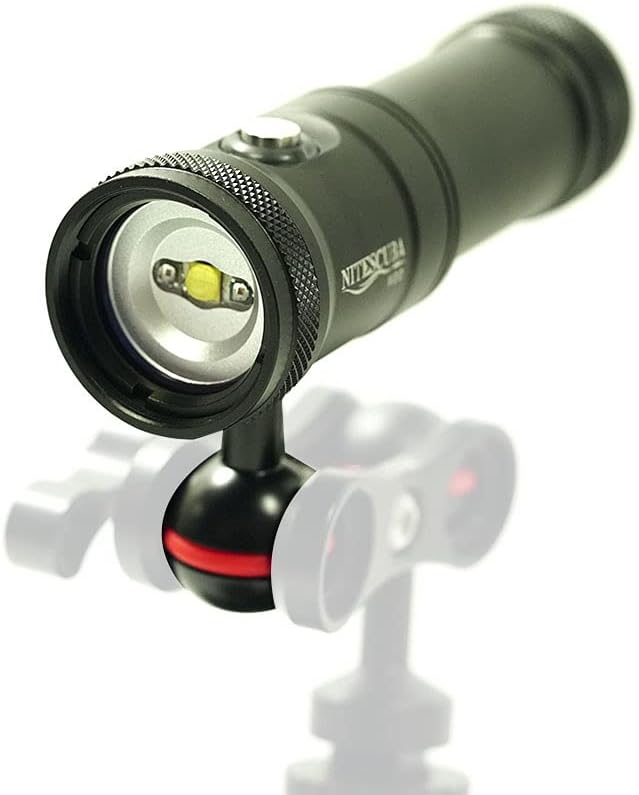 Dive Video Light 2000 Lumen Dive Photography Camera Light for gopro Dive LED Flashlight lamp, 100M/330FT Underwater Flood Light with White Beam red Beam 26650 Battery Rechargeable Torch NiteScuba V20