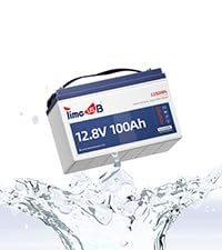 12V 100Ah TM LiFePO4 Marine Battery with Low-Temp Protection, 100A BMS, 15000+ Cycles – Lithium Iron Phosphate Battery for Trolling Motors, Yacht, Boats, RVs, Camping and Off-Grid Power 1 Pack