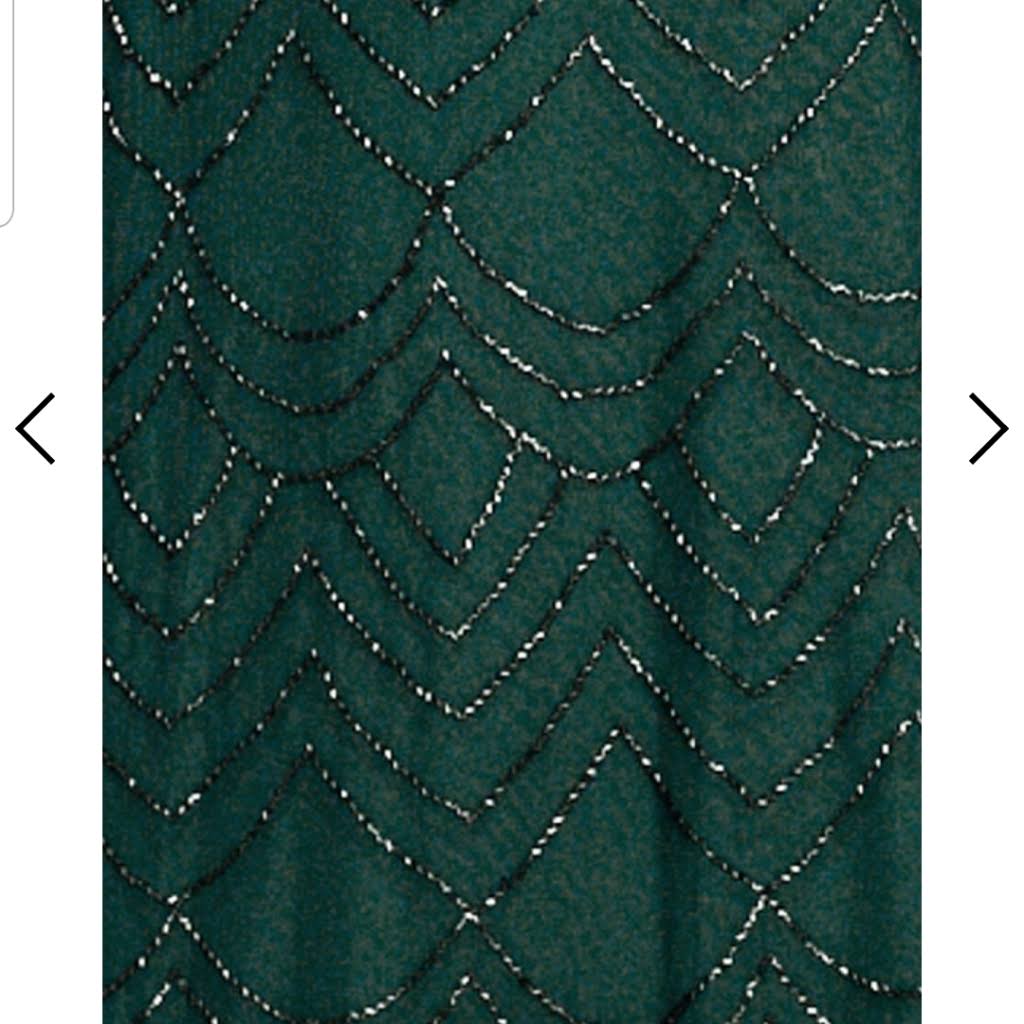 Adrianna Papell Beaded Blouson Gown - Green