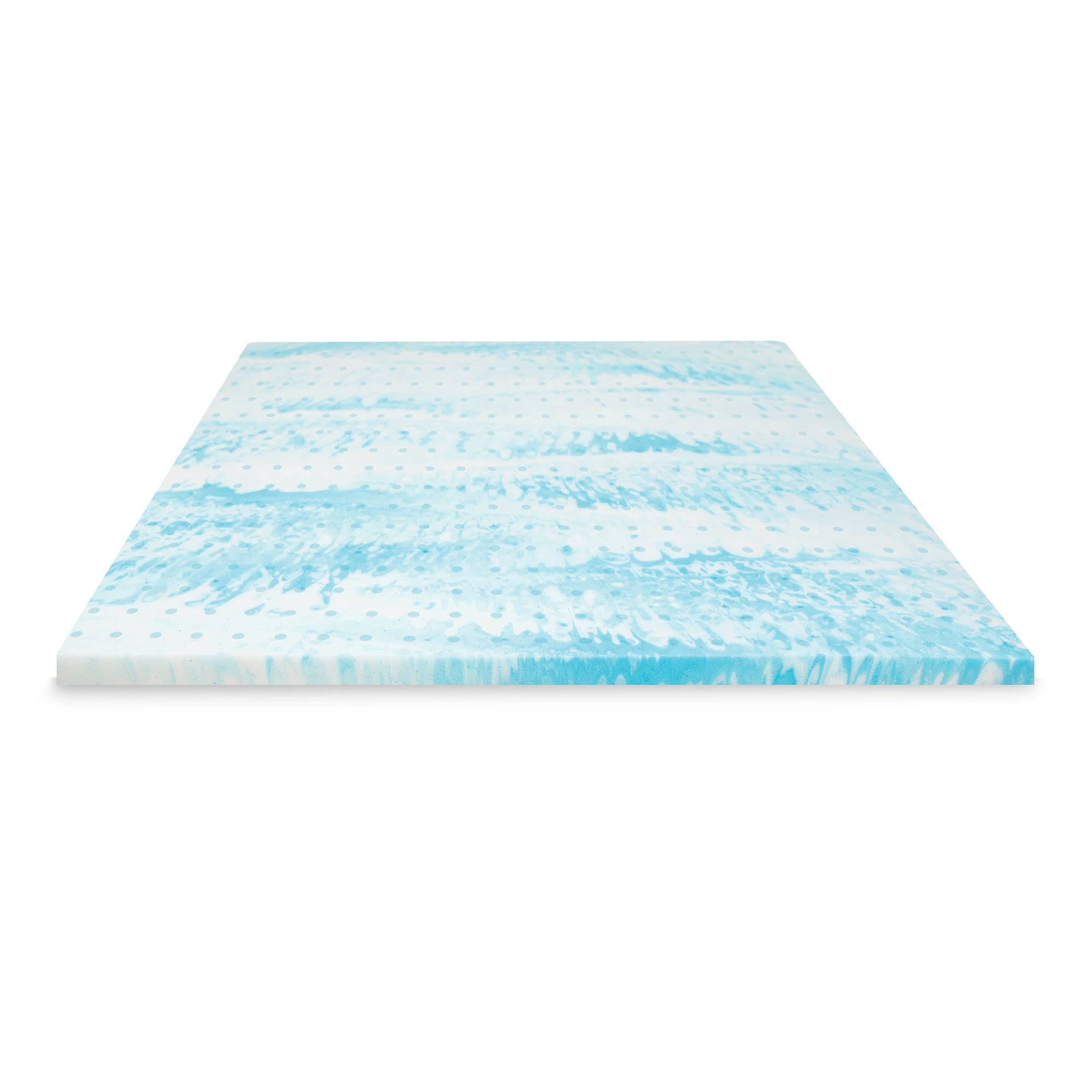 SensorPEDIC 2x22 Gel Swirl Memory Foam King Mattress Topper