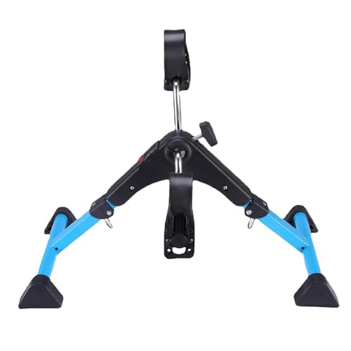 Pedal Exerciser for Seniors, Under Desk Bike Pedal Exerciser, Indoor Elderly Rehabilitation Training Machine，Foldable Mini Exercise Bike for Leg and Arm Workouts, Bike Peddler Machine for Seniors with
