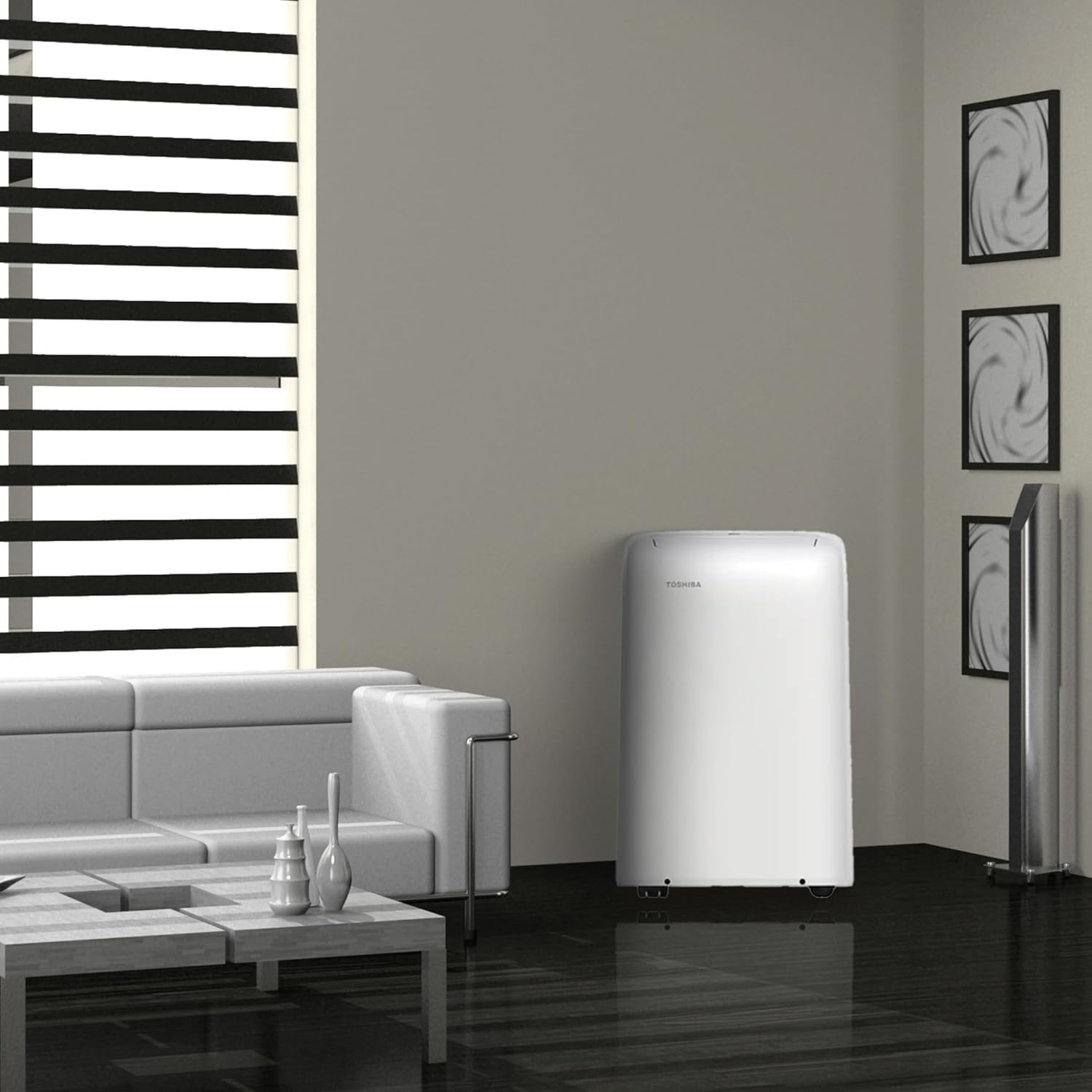 Toshiba RAC-PD1013CWRU 300 Sq.ft. Smart 3-1 Portable Air Conditioner (Renewed)