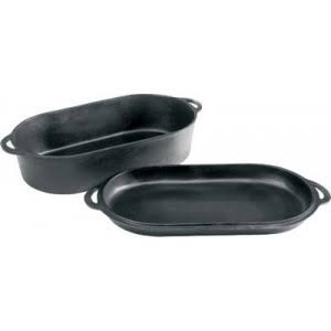 Cabela&s Outfitter Series Cast-Iron Oval Roaster/Griddle C1591062