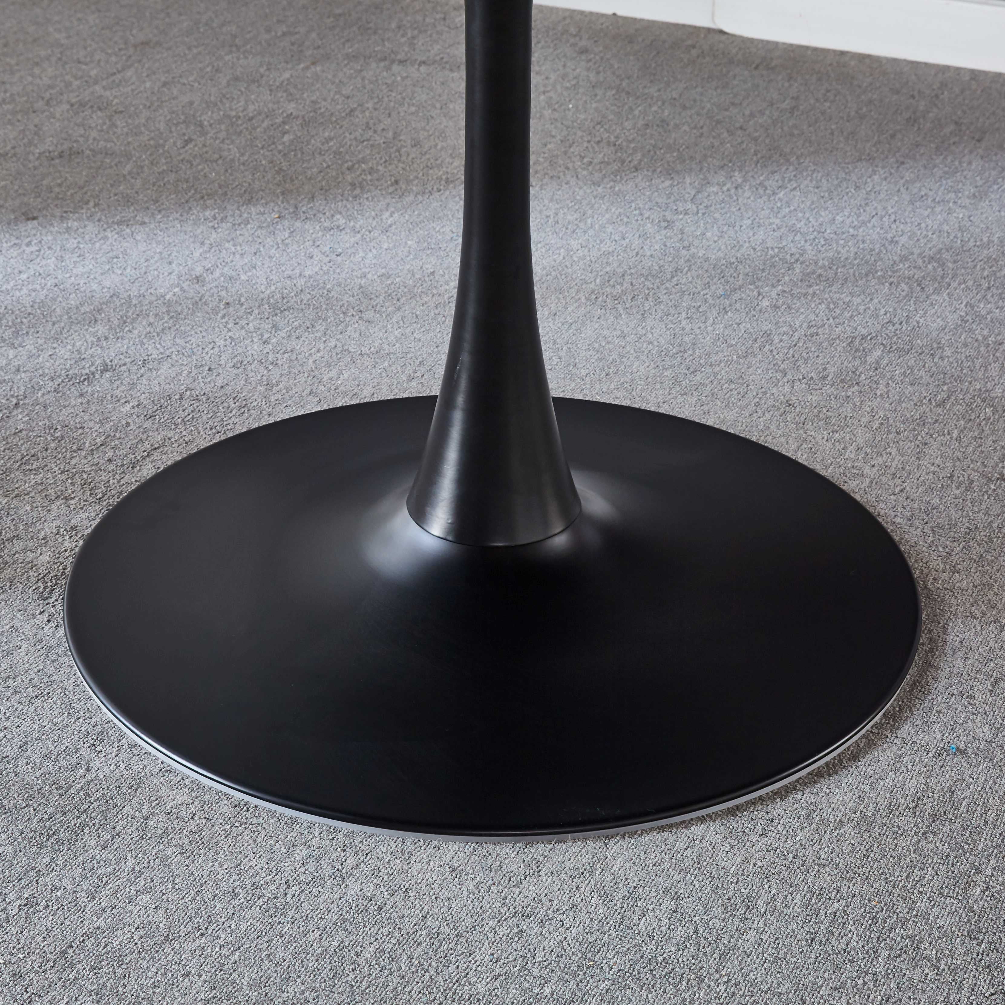 Elegant Black Tulip Dining Table - Upgrade Your Dining Space
