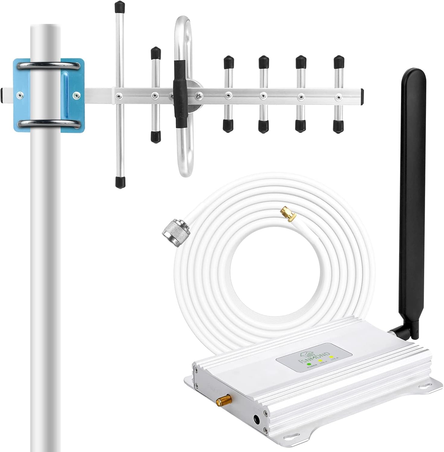 Verizon Cell Phone Signal Booster AT&T Signal Booster 4G LTE 5G T Mobile Verizon Cell Phone Booster AT&T Cell Signal Booster ATT Cell Booster for Home Cell Extender Boost Band 12/13/17 Voice+Data