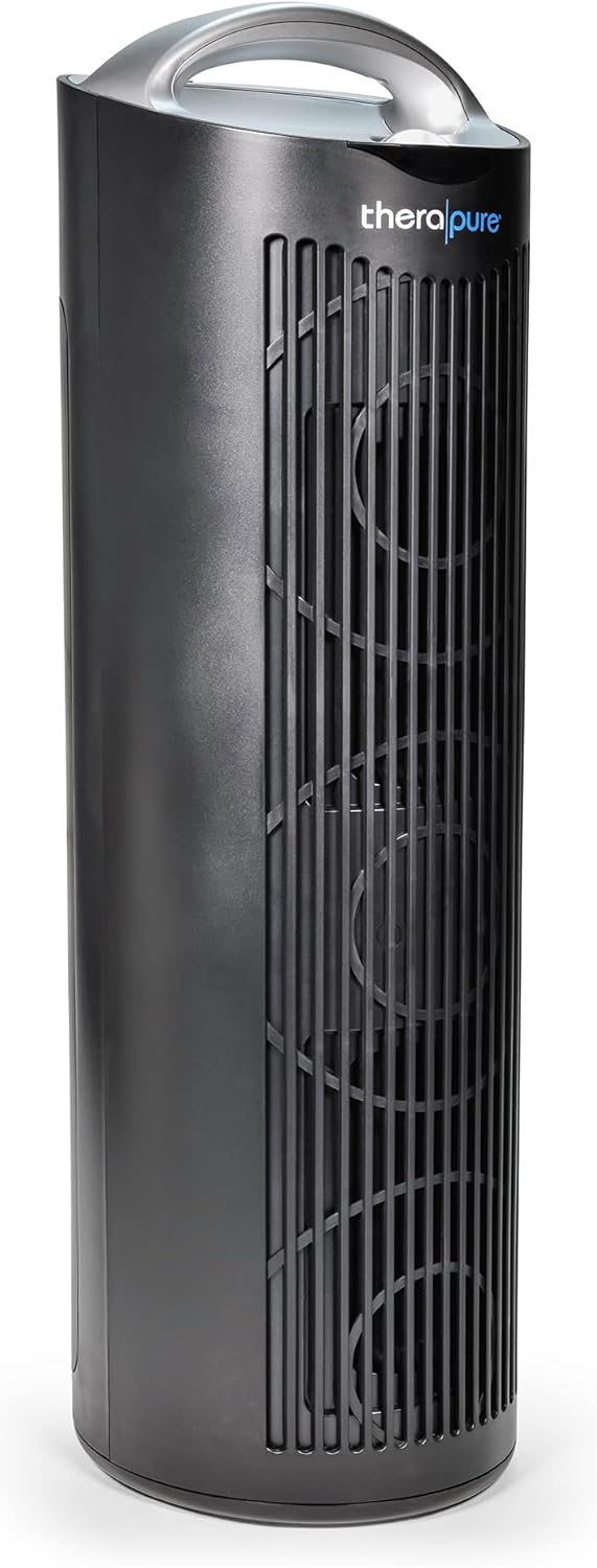 ENVION Therapure TPP630 Medium to Large Room Filter HEPA Air Purifier with 3 Fan Speeds, 4 Step Purification, Black