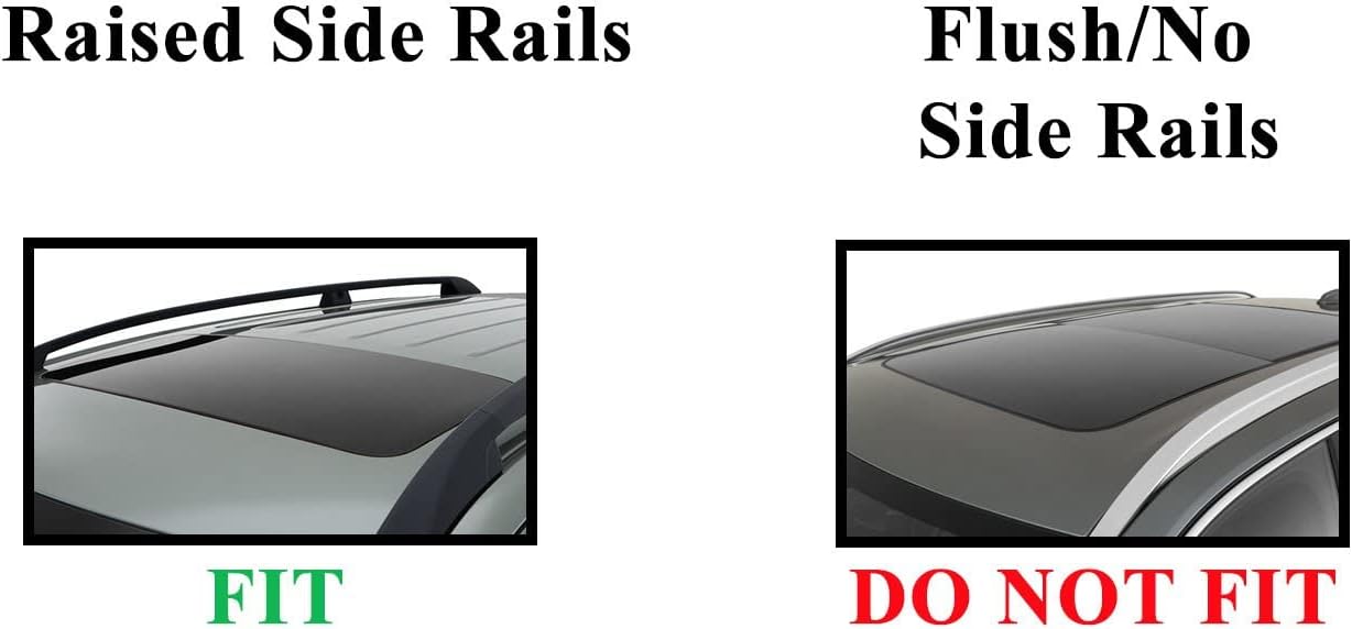 BRIGHTLINES Cross Bars Roof Luggage Bars Roof Racks Compatible with 2014-2022 Jeep Cherokee