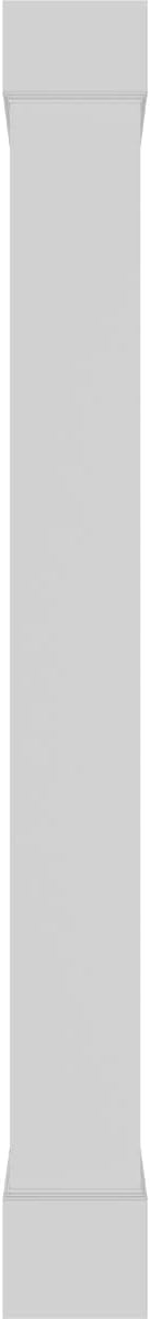 Ekena Millwork 10"W x 9'H Premium Square Non-Tapered Smooth PVC Endura-Craft Column Wrap Kit, Standard Capital & Base