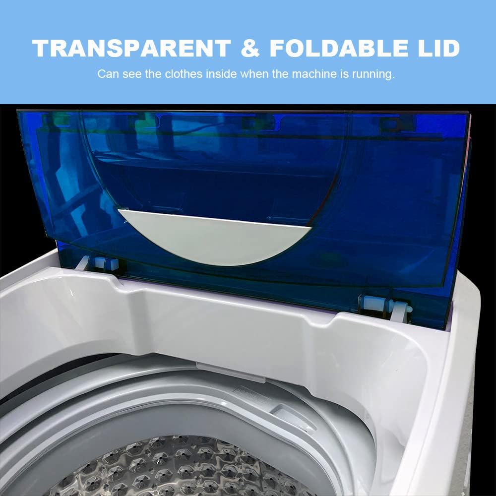Panda 10 LBS Portable Washing Machine Bundle with Euhomy 1.5 Cu Ft 850W Portable Clothes Dryer