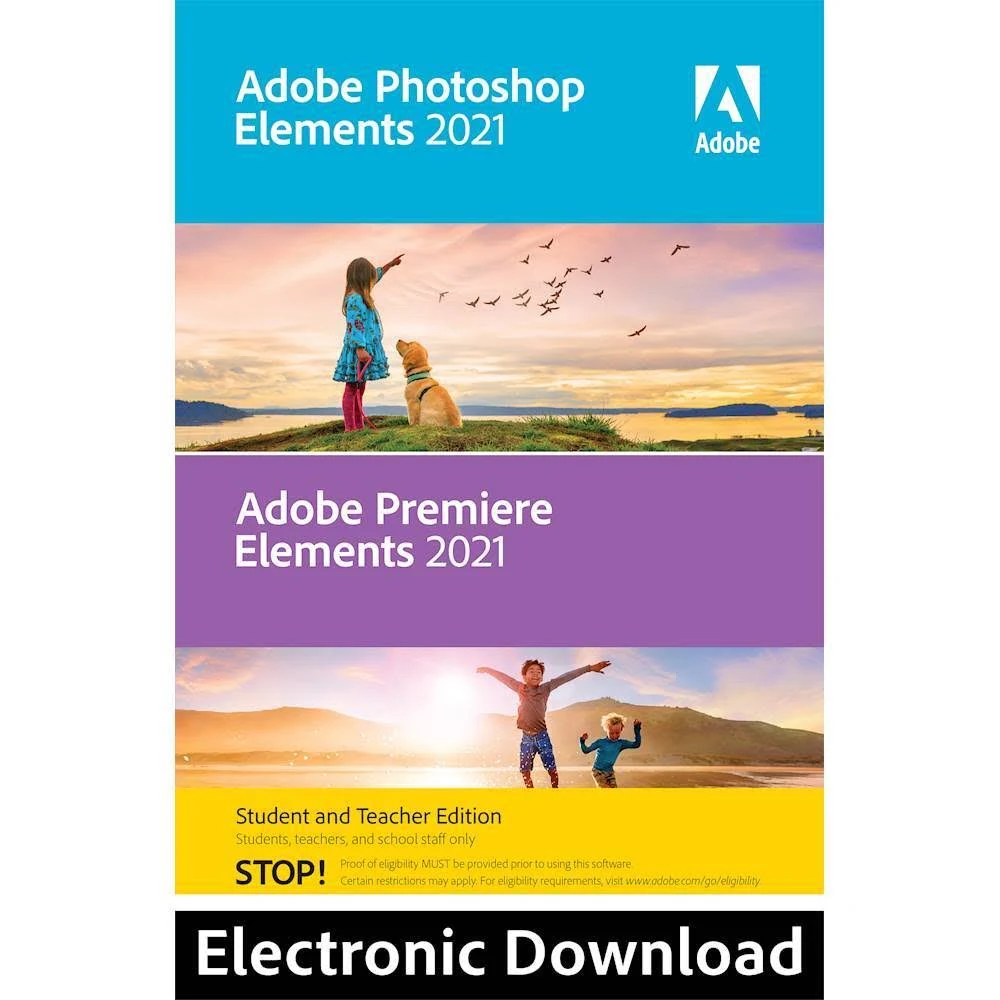 Adobe - Photoshop Elements 2021 u0026 Premiere Elements 2021 Student and Teacher Edition - Windows [Digital] - Avayadevconnect