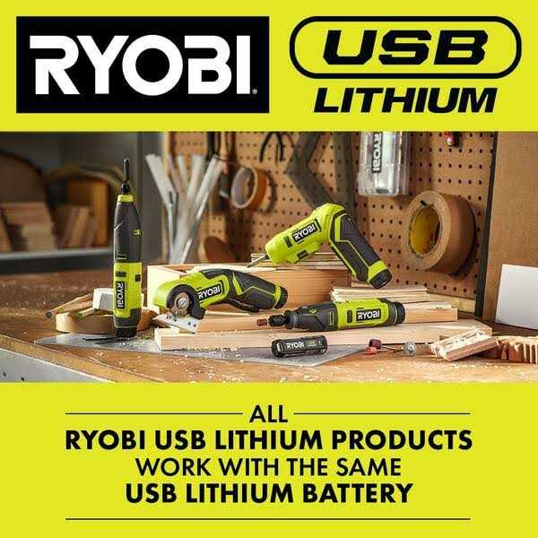 RYOBI USB Lithium 3/8 in. Ratchet Kit with 2.0 Ah Battery and USB Charging Cable - Shop Hardware Tools Online Store