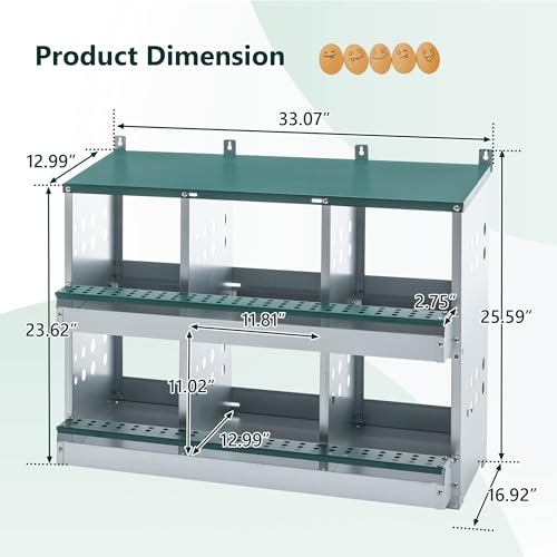 3-Tier Large Wooden Chicken Coop for 8-10 Chickens,Outdoor Walk-in Chicken Coop House with Run&Nesting Boxes,Hen House Poultry Pet Habitat Hutch Cage W/Pull Out Trays&Wire Fencing(95"×80"×83")