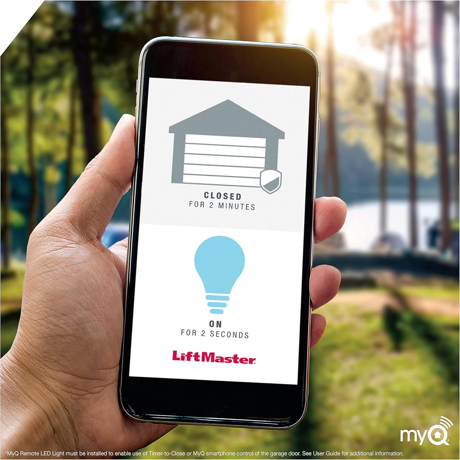 Open Solutions Liftmaster 8155W, 0.5 HP AC Motor Garage Door Operator, WiFi Control, Multi Function Control Panel, Smartphone Compatible, Advanced Security, Gray