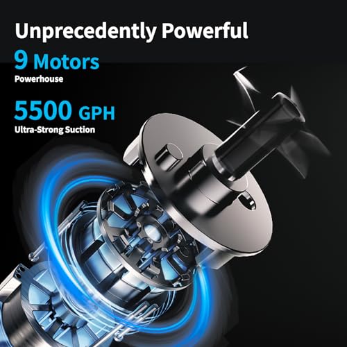 Beatbot AquaSense Pro Cordless Robotic Pool Vacuum Cleaner with Hook- Clarifies Water, Skims Water Surface, 5-in-1 Comprehensive Cleaning, Surface Parking, Intelligent Path Optimization