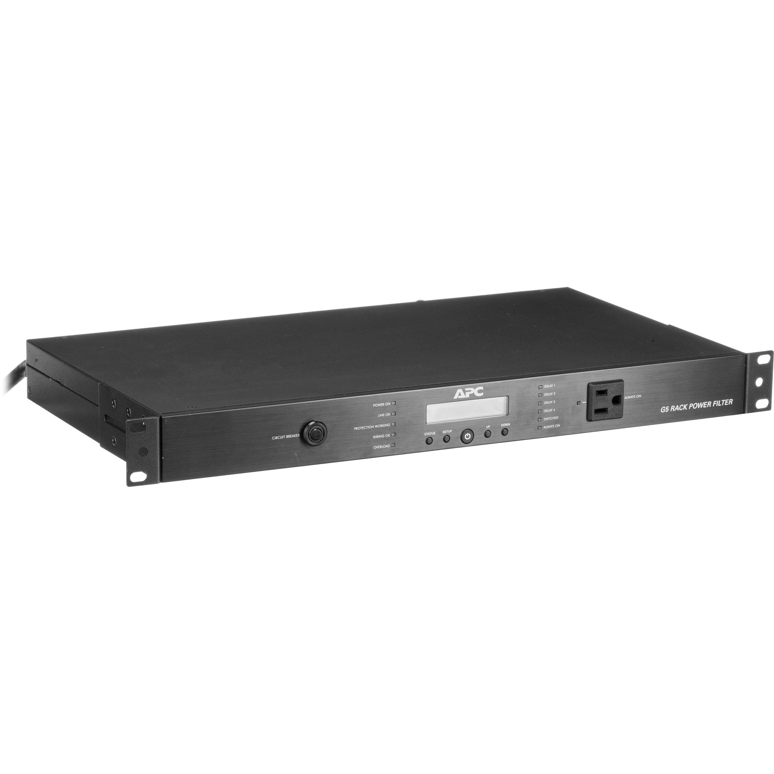 APC G5BLK - 9-Outlet G-Type 15-Amp Rack-mountable Power Conditioner