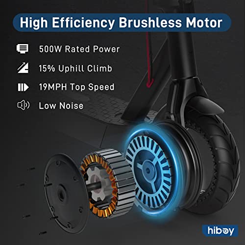 Hiboy KS4/KS4 Pro (Hiboy S2 Pro Upgraded Version) Electric Scooter Adults with 500W Motor (Ver. KS4 350W), 19 MPH 25 Miles Range (Ver. KS4 17 Miles), 8"-10" Tires Folding Commuter Electric Scooter