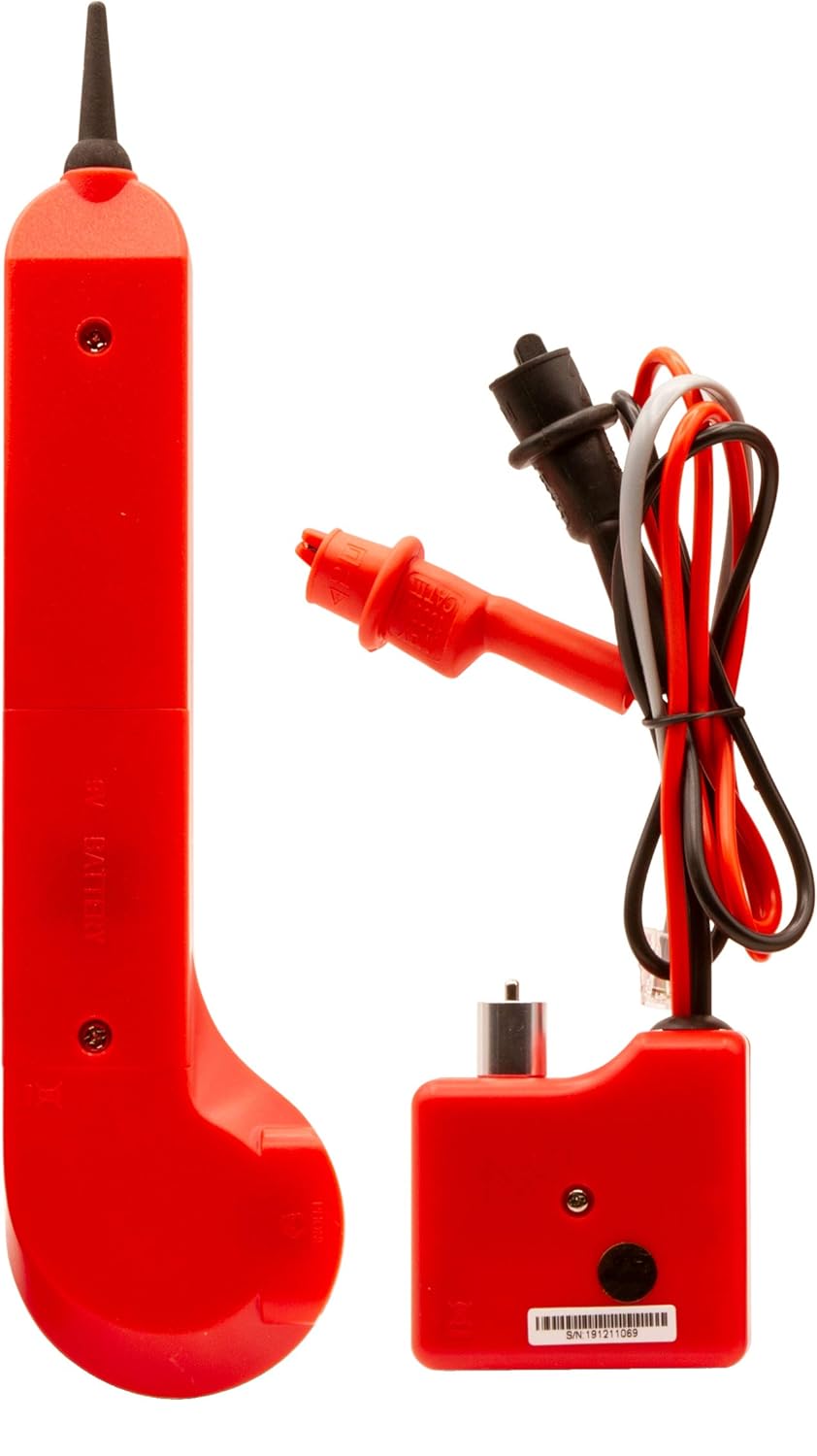 Triplett Fox & Hound Premium Tone and Probe Wire Tracing Kit Generates Multiple Tones with Adjustable Sensitivity for Electrical Wire, LAN Cable, Telephone, and More (3399)
