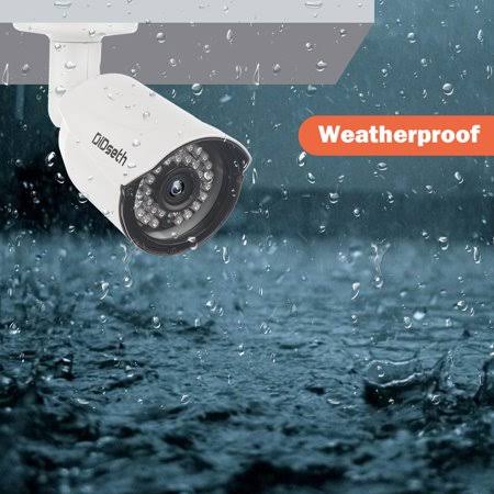 Did 4CH AHD 720p CCTV Camera Security System with 4 Pcs IP Outdoor IR Night Vision Home Security Camera System White (Wireless S