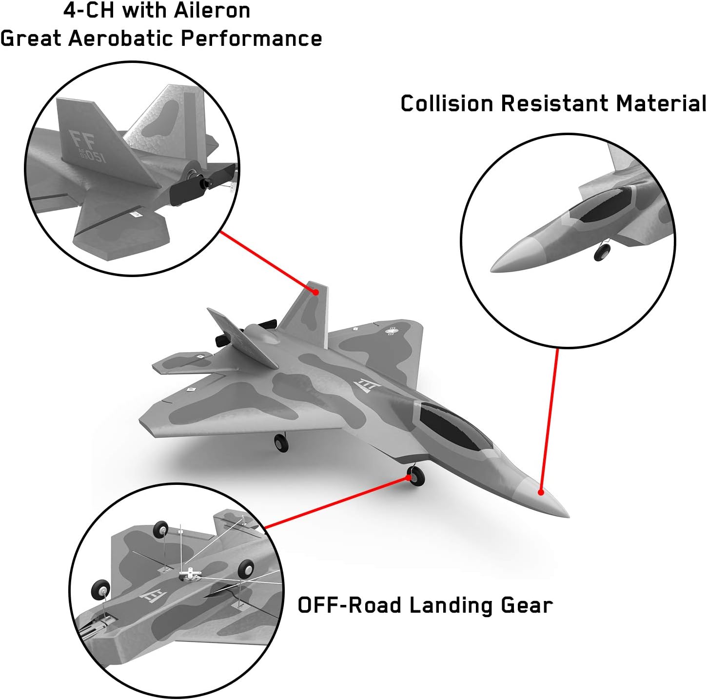 Top race Rc jet 4 channel remote control fighter jet rc plane ready to fly rc planes for adults, one key stunts rc airplane, high speed rc airplane, hobby rc jet plane FOR ADVANCED FLYERS ONLY TR-F22B