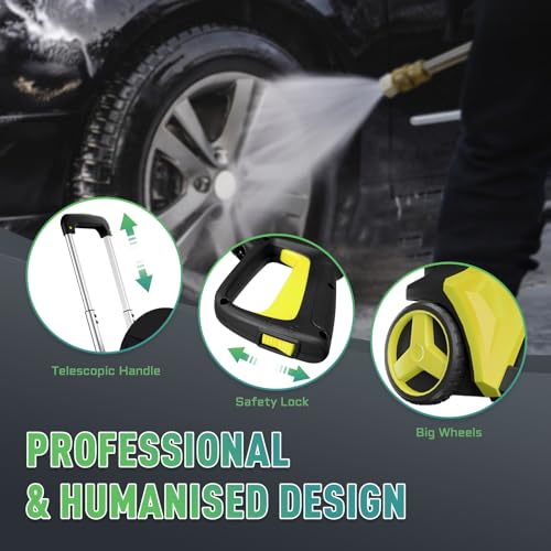 Electric Pressure Washer 4800 PSI 3.5 GPM Power Washer Touch Screen Adjustable Pressure,4 Nozzles and 500ml Foam Cannon Power Washer Cleaning for Patio 4800 PSI