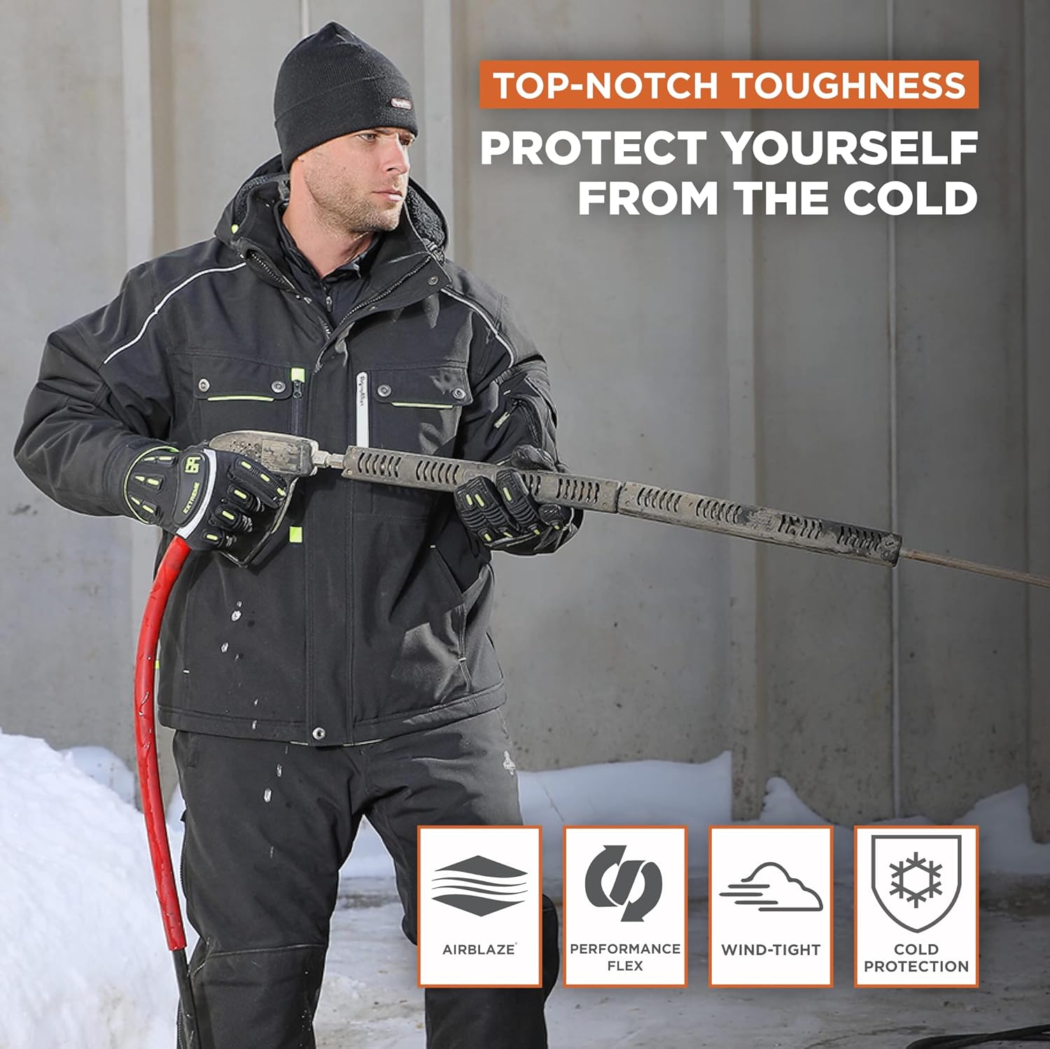 RefrigiWear Extreme Hooded Insulated Jacket, Cold-Weather Jacket, -60&deg;F Comfort Rating