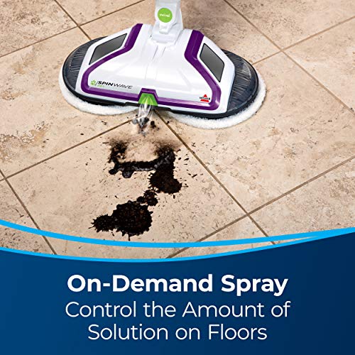 Bissell® SpinWave Hard Floor Expert Corded Spin Mop Cleaner with Washable mop Pads for Sealed Hard Floors, 20393