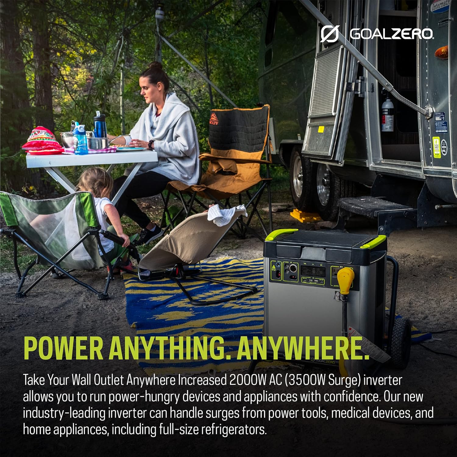 Goal Zero Yeti 6000X Portable Power Station, 6,071-Watt-Hours Portable Lithium-Battery Generator with 2,000-Watt AC Inverter, Solar Generator for Indoor and Outdoor Use