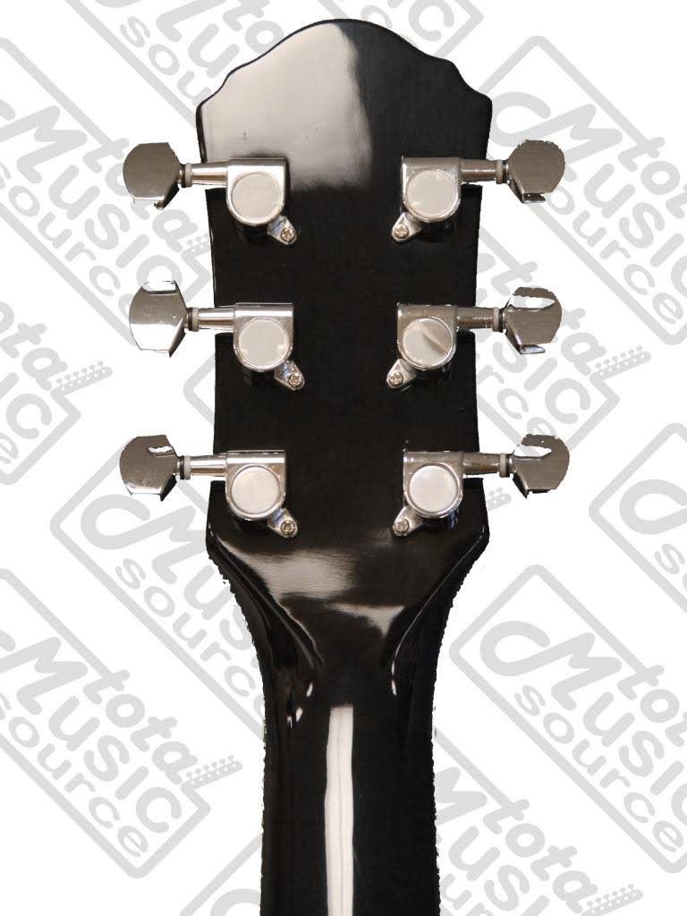 Oscar Schmidt Og2blh Left Hand Dreadnought Acoustic Guitar in Black