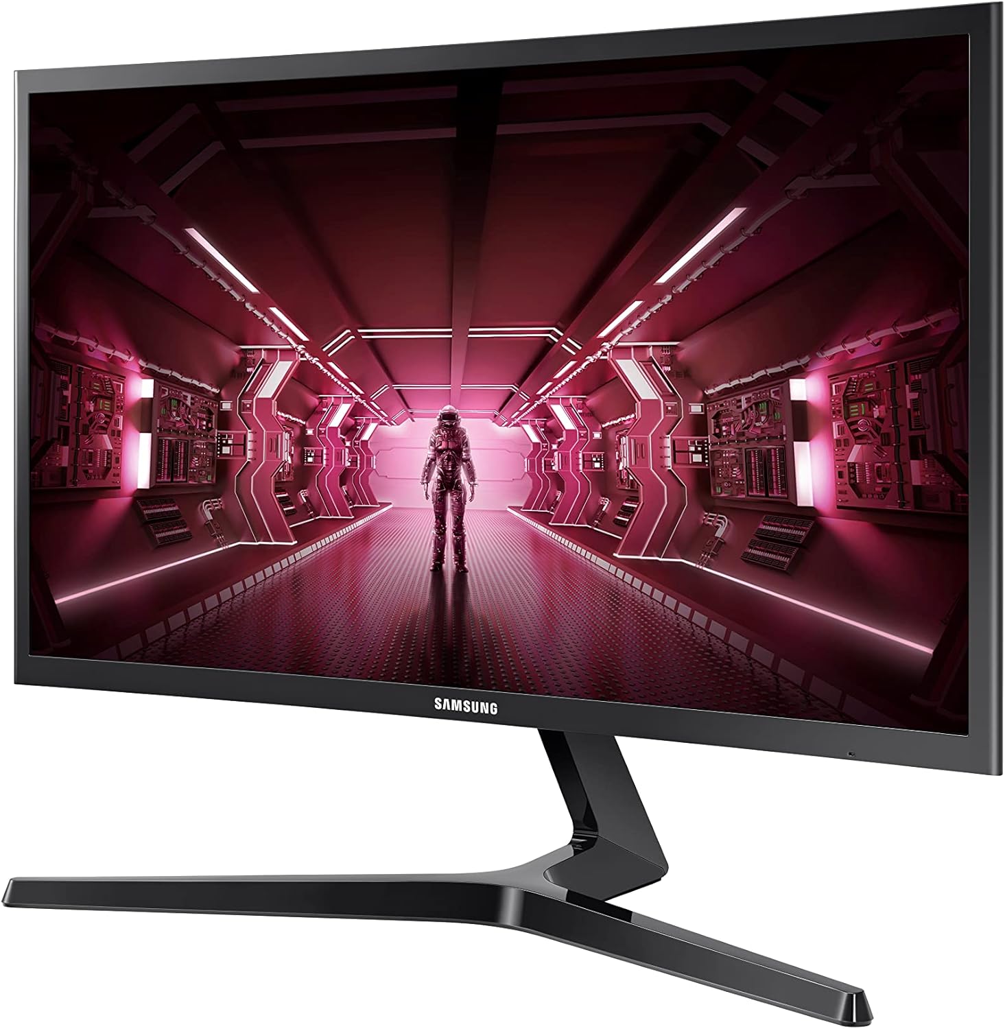 SAMSUNG 24" CRG5 Curved Gaming Monitor, 144Hz, 4ms, Exclusive Gamer Settings, AMD Radeon FreeSync, Eye Saver Mode, 3000:1 Contrast Ratio, Black (Renewed)